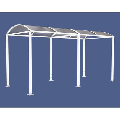 Cityscape Direct Voute Walkway Shelter 5000mm / White (RAL 9010) / Not Required