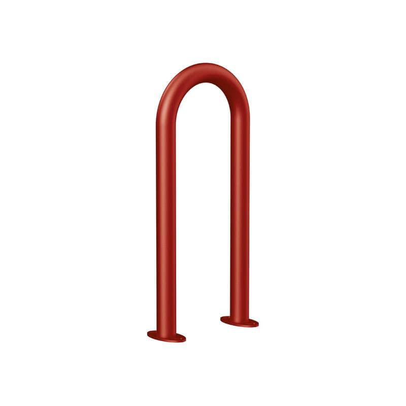 Cityscape Direct U-Shaped Protection Barrier 50mm / Burgundy (RAL 3004) / Base Plates