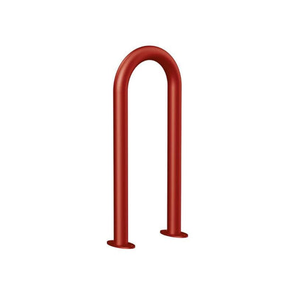 Cityscape Direct U-Shaped Protection Barrier 50mm / Burgundy (RAL 3004) / Base Plates