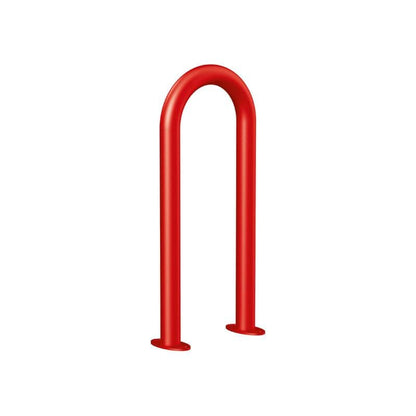 Cityscape Direct U-Shaped Protection Barrier 50mm / Red (RAL 3020) / Base Plates