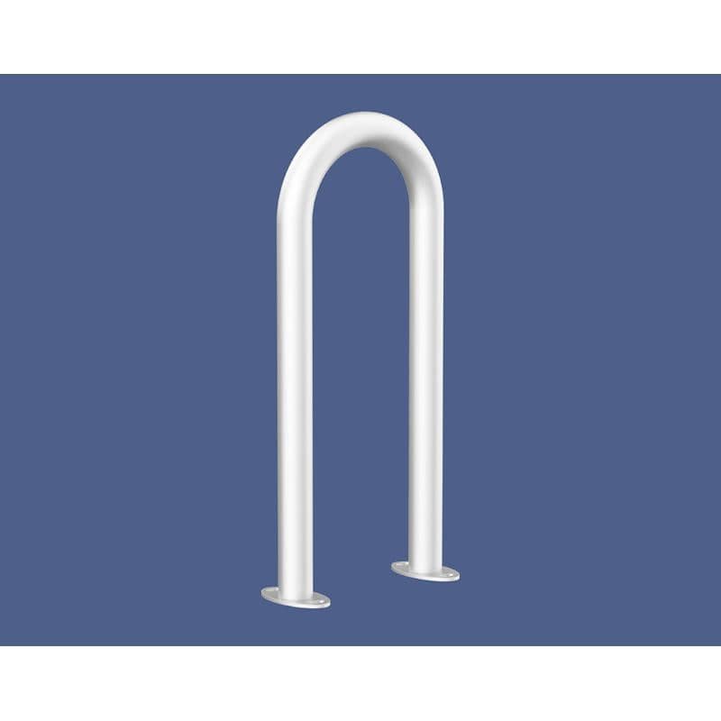 Cityscape Direct U-Shaped Protection Barrier 50mm / White (RAL 9010) / Base Plates