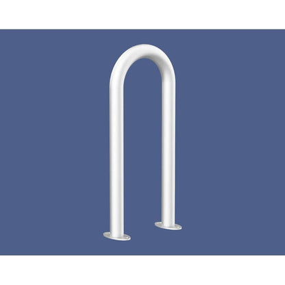 Cityscape Direct U-Shaped Protection Barrier 50mm / White (RAL 9010) / Base Plates