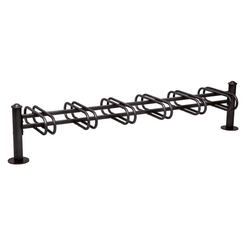 Cityscape Direct Province Bicycle Rack - Double Sided 6 Spaces / Black (RAL 9005) / Agora