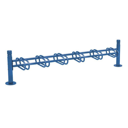 Cityscape Direct Province Bicycle Rack - Single Sided 6 Spaces / Blue (RAL 5010) / City