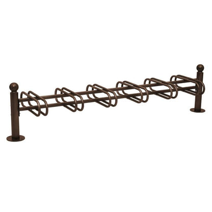 Cityscape Direct Province Bicycle Rack - Double Sided 6 Spaces / Brown (RAL 8017) / Sphere