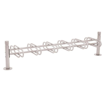 Cityscape Direct Province Bicycle Rack - Double Sided 6 Spaces / Light Grey (RAL 7044) / City