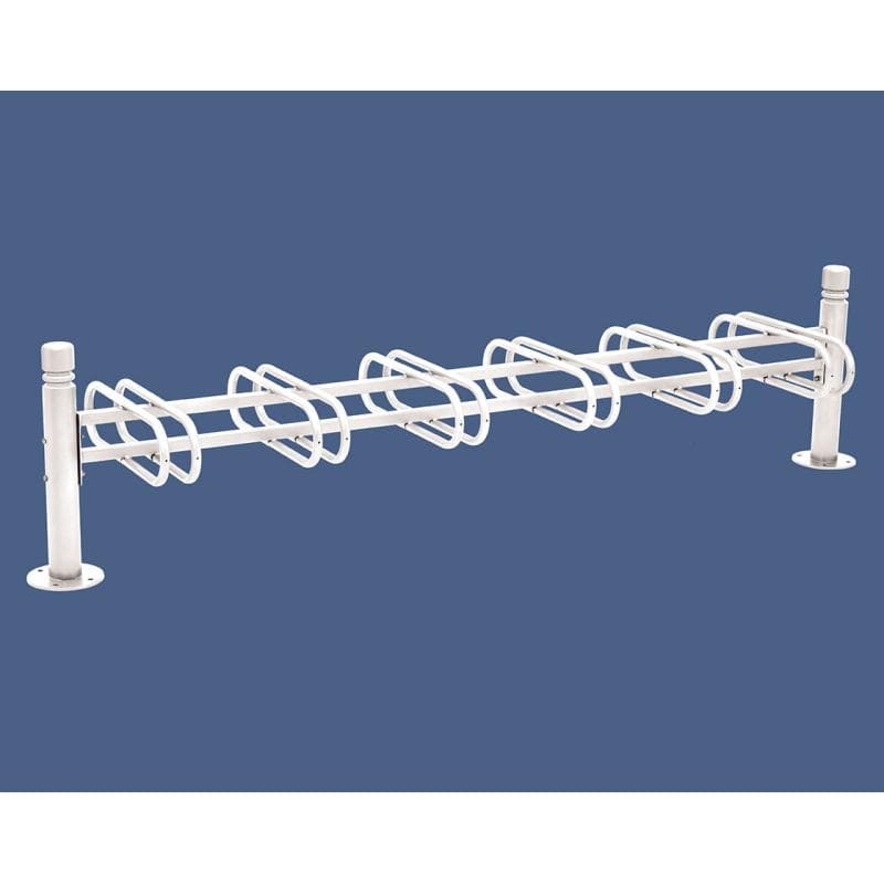 Cityscape Direct Province Bicycle Rack - Double Sided 6 Spaces / White (RAL 9010) / City