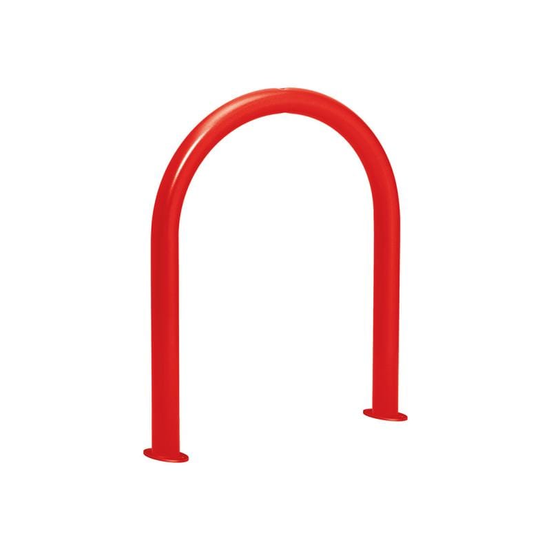 Cityscape Direct U-Shaped Protection Barrier 60mm / Red (RAL 3020) / Base Plates