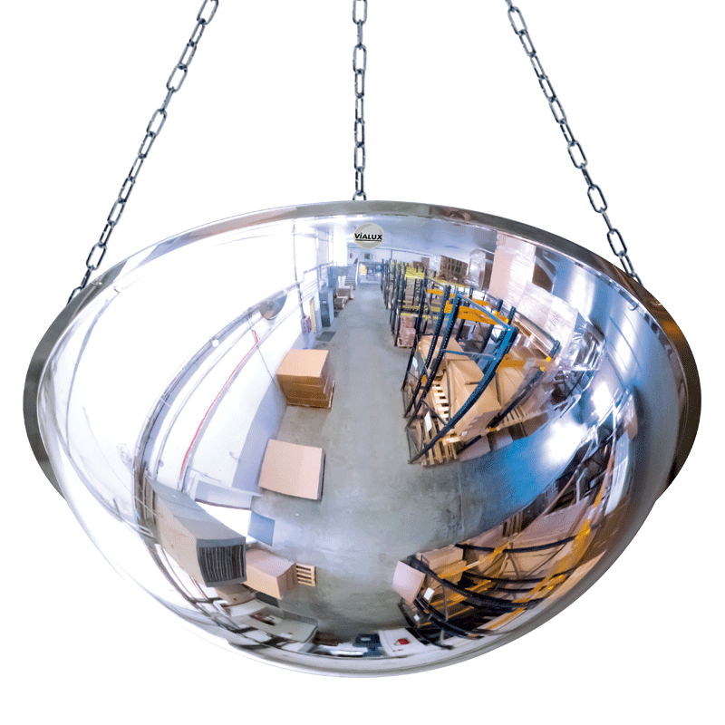 Cityscape Direct Industry and Workplace Hemispheric ½ Sphere Ceiling Mounted Convex Mirrors 660mm diameter / PMMA