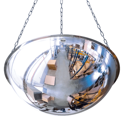 Cityscape Direct Industry and Workplace Hemispheric ½ Sphere Ceiling Mounted Convex Mirrors 660mm diameter / PMMA