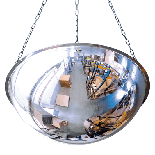 Cityscape Direct Industry and Workplace Hemispheric ½ Sphere Ceiling Mounted Convex Mirrors 660mm diameter / PMMA