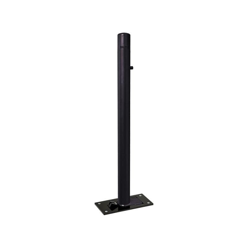 Cityscape Direct Dome Top Folding Bollard 76mm diameter / Black (RAL (9005)
