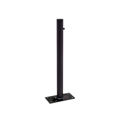 Cityscape Direct Province Brushed Steel Folding Bollard 76mm diameter / Black (RAL (9005)