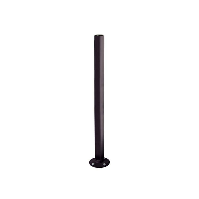 Cityscape Direct Province Brushed Steel Inclining 'Impact' Bollard 76mm diameter / Black (RAL (9005)