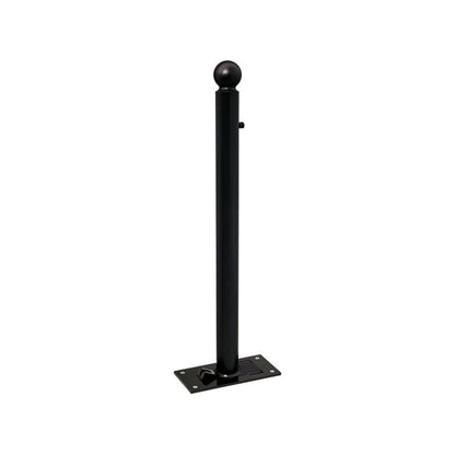 Cityscape Direct Province Sphere Folding Bollard 76mm diameter / Black (RAL (9005)