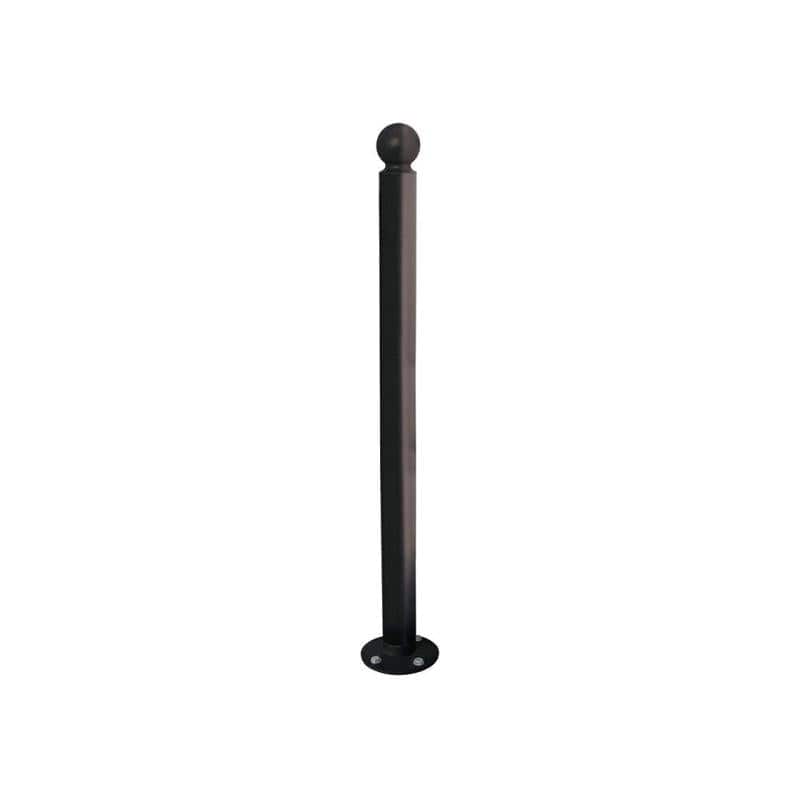 Cityscape Direct Province Sphere Inclining 'Impact' Bollard 76mm diameter / Black (RAL (9005)