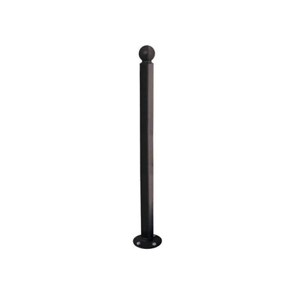Cityscape Direct Province Sphere Inclining 'Impact' Bollard 76mm diameter / Black (RAL (9005)