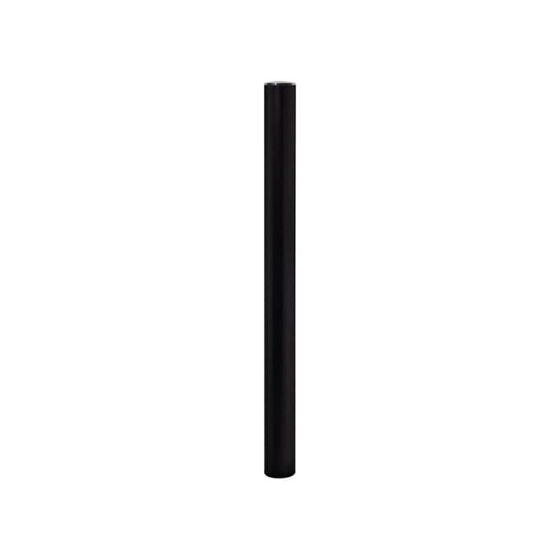 Cityscape Direct Province Brushed Steel Bollard 76mm diameter / Black (RAL (9005) / Standard (10mm)