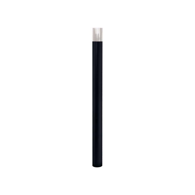 Cityscape Direct Province Brushed Steel Bollard 76mm diameter / Black (RAL (9005) / Tall (100mm)