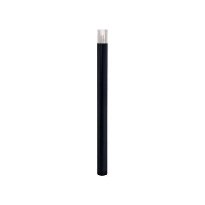 Cityscape Direct Province Brushed Steel Bollard 76mm diameter / Black (RAL (9005) / Tall (100mm)