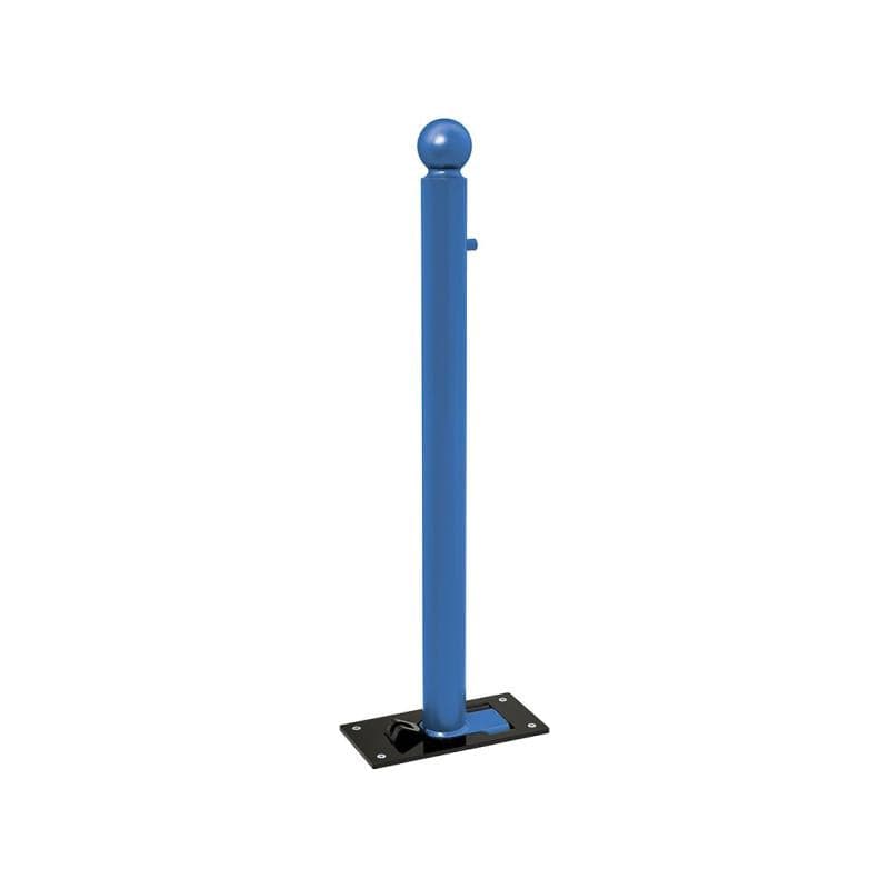 Cityscape Direct Province Sphere Folding Bollard 76mm diameter / Blue (RAL 5010)