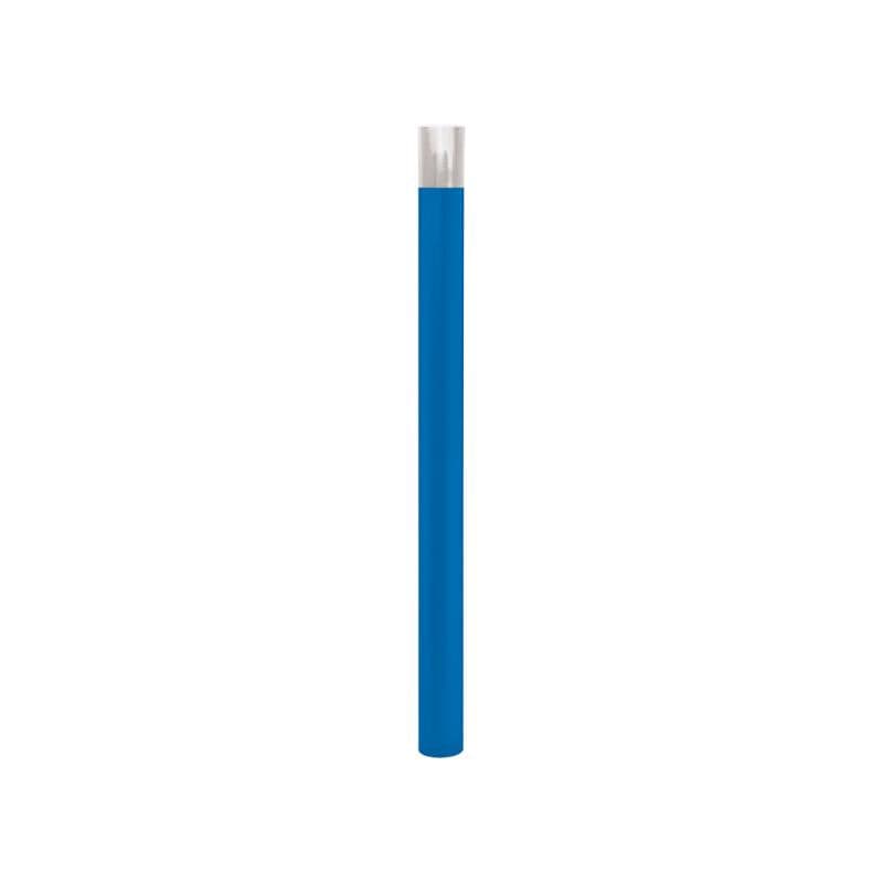 Cityscape Direct Province Brushed Steel Bollard 76mm diameter / Blue (RAL 5010) / Tall (100mm)