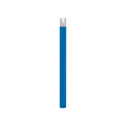 Cityscape Direct Province Brushed Steel Bollard 76mm diameter / Blue (RAL 5010) / Tall (100mm)