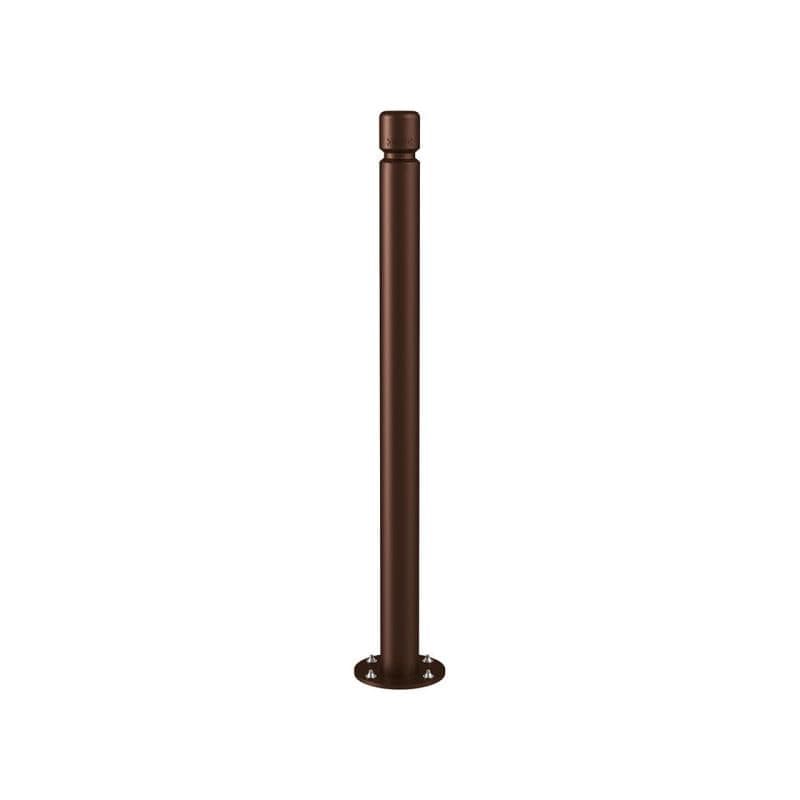 Cityscape Direct Agglo Inclining 'Impact' Bollard 76mm diameter / Brown (RAL 8017)