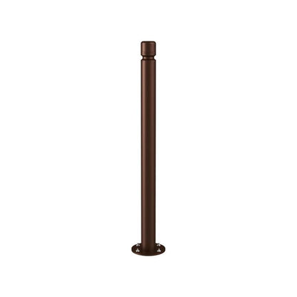 Cityscape Direct Agglo Inclining 'Impact' Bollard 76mm diameter / Brown (RAL 8017)
