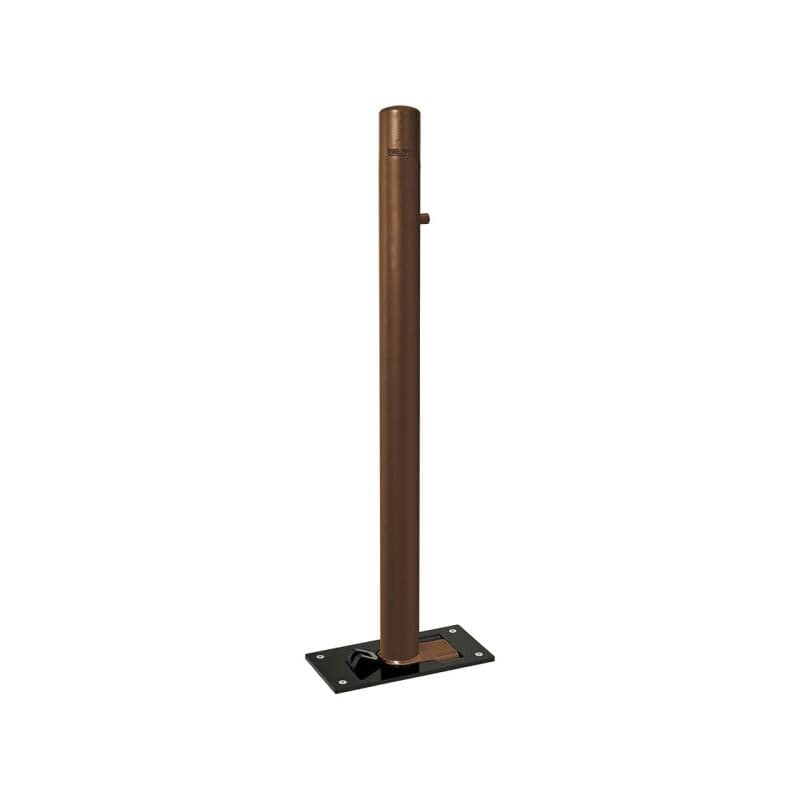 Cityscape Direct Dome Top Folding Bollard 76mm diameter / Brown (RAL 8017)