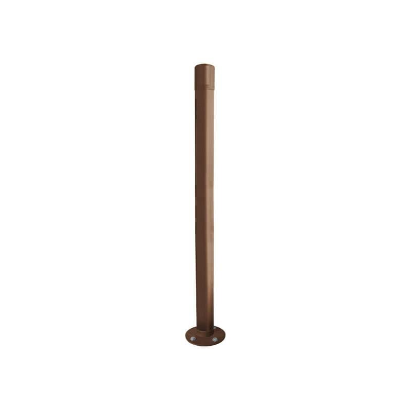 Cityscape Direct Dome Top Inclining 'Impact' Bollard 76mm diameter / Brown (RAL 8017)