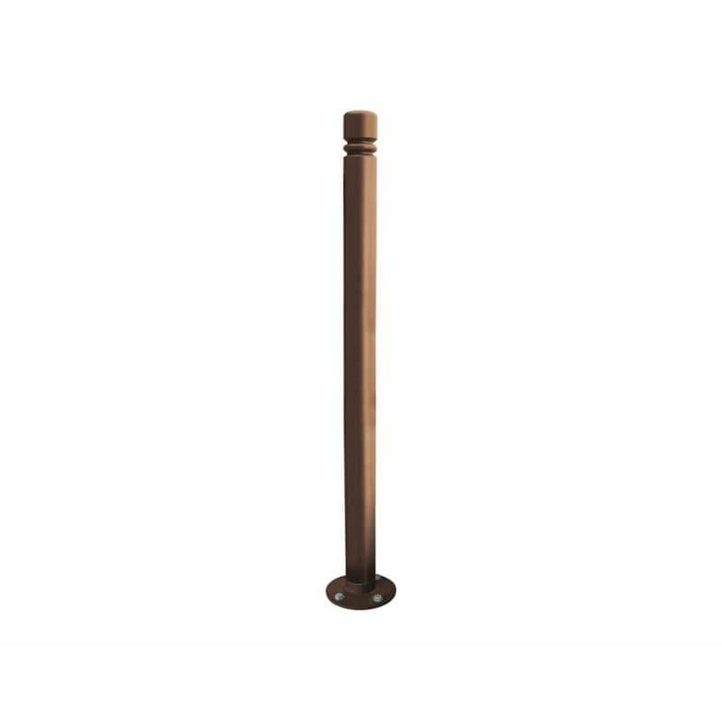 Cityscape Direct Province City Inclining 'Impact' Bollard 76mm diameter / Brown (RAL 8017)