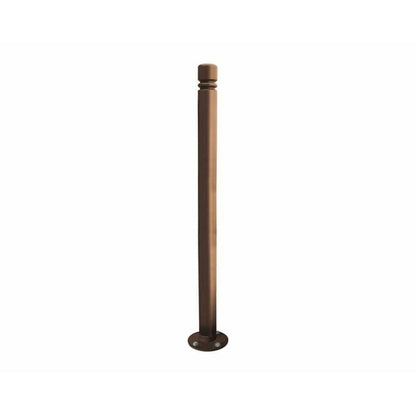 Cityscape Direct Province City Inclining 'Impact' Bollard 76mm diameter / Brown (RAL 8017)