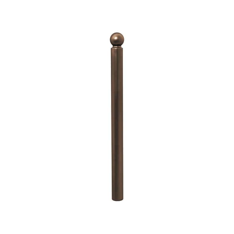 Cityscape Direct Province Sphere Bollard 76mm diameter / Brown (RAL 8017)
