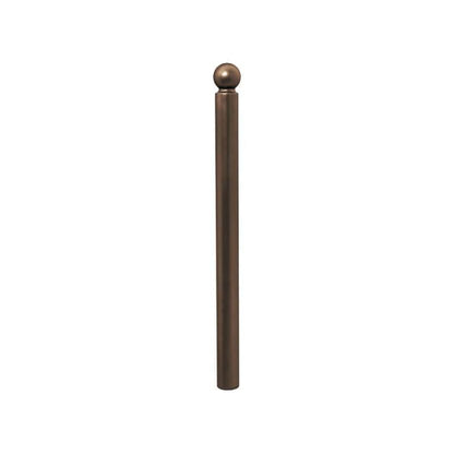 Cityscape Direct Province Sphere Bollard 76mm diameter / Brown (RAL 8017)