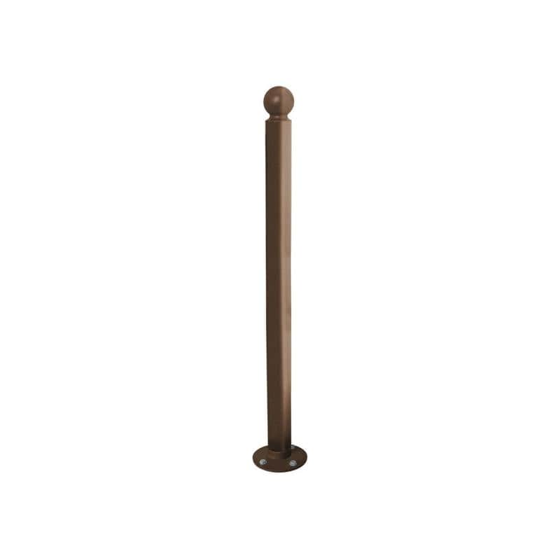 Cityscape Direct Province Sphere Inclining 'Impact' Bollard 76mm diameter / Brown (RAL 8017)