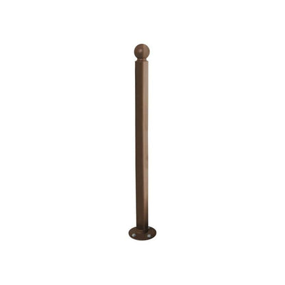 Cityscape Direct Province Sphere Inclining 'Impact' Bollard 76mm diameter / Brown (RAL 8017)