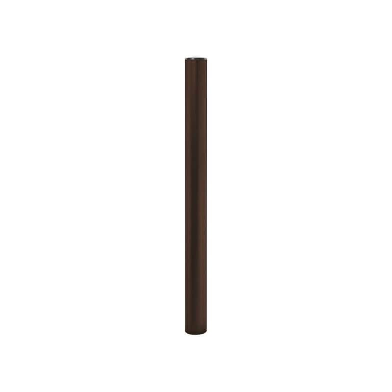 Cityscape Direct Province Brushed Steel Bollard 76mm diameter / Brown (RAL 8017) / Standard (10mm)