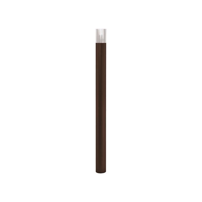 Cityscape Direct Province Brushed Steel Bollard 76mm diameter / Brown (RAL 8017) / Tall (100mm)
