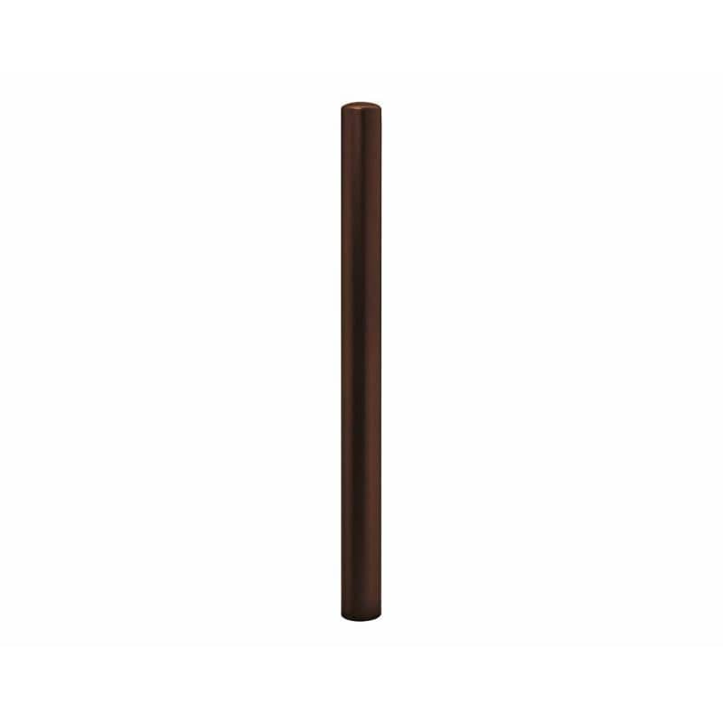 Cityscape Direct Dome Top Steel Bollard 76mm diameter / Brown (RAL 8017) / Zinc Primed and Painted