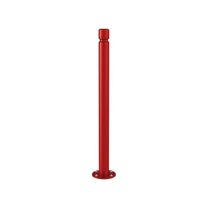 Cityscape Direct Agglo Inclining 'Impact' Bollard 76mm diameter / Burgundy (RAL 3004)