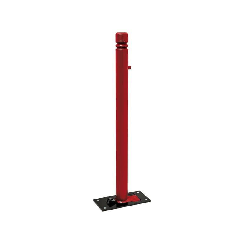 Cityscape Direct Province City Folding Bollard 76mm diameter / Burgundy (RAL 3004)