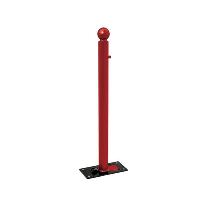 Cityscape Direct Province Sphere Folding Bollard 76mm diameter / Burgundy (RAL 3004)