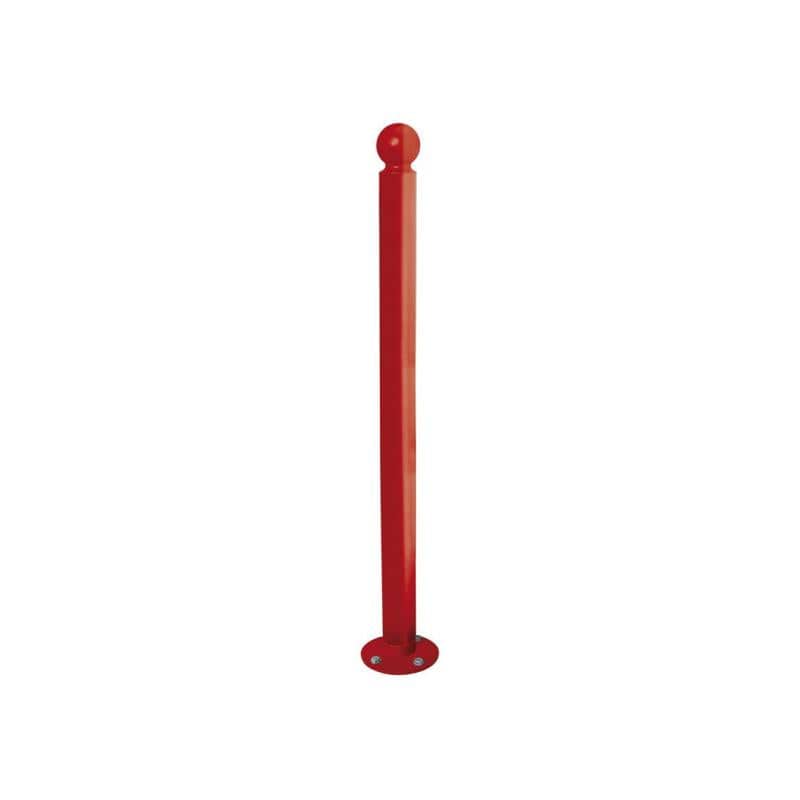 Cityscape Direct Province Sphere Inclining 'Impact' Bollard 76mm diameter / Burgundy (RAL 3004)