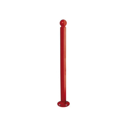 Cityscape Direct Province Sphere Inclining 'Impact' Bollard 76mm diameter / Burgundy (RAL 3004)