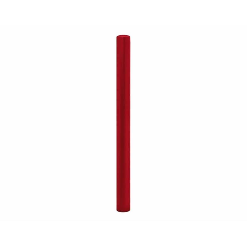 Cityscape Direct Dome Top Steel Bollard 76mm diameter / Burgundy (RAL 3004) / Zinc Primed and Painted