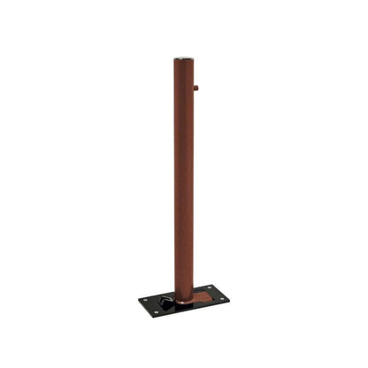 Cityscape Direct Province Brushed Steel Folding Bollard 76mm diameter / Corten Effect