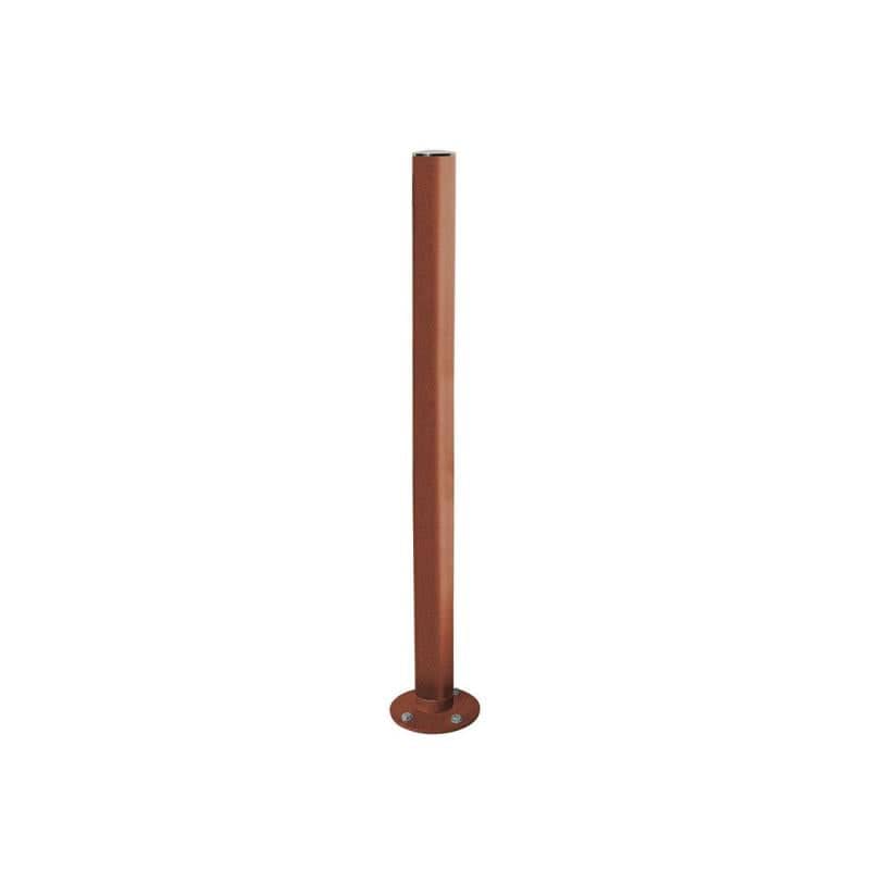 Cityscape Direct Province Brushed Steel Inclining 'Impact' Bollard 76mm diameter / Corten Effect