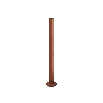 Cityscape Direct Province Brushed Steel Inclining 'Impact' Bollard 76mm diameter / Corten Effect