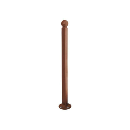 Cityscape Direct Province Sphere Inclining 'Impact' Bollard 76mm diameter / Corten Effect